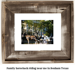 family horseback riding near me in Bonham, Texas